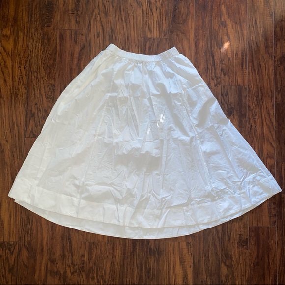 Free People Perfect Tones Set with Midi Skirt and Button Up Cardigan in Ivory - Picture 6 of 12